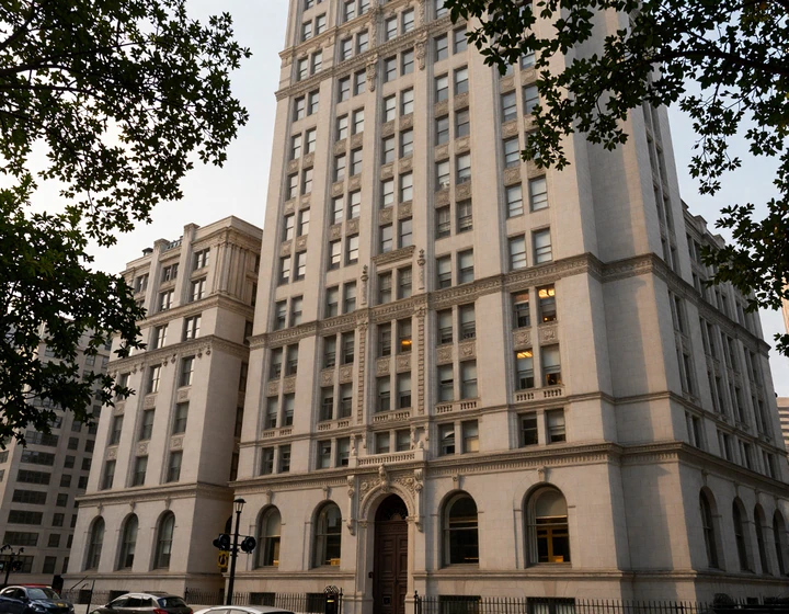Historic luxury high-rise building exterior in Chicago's Gold Coast neighborhood