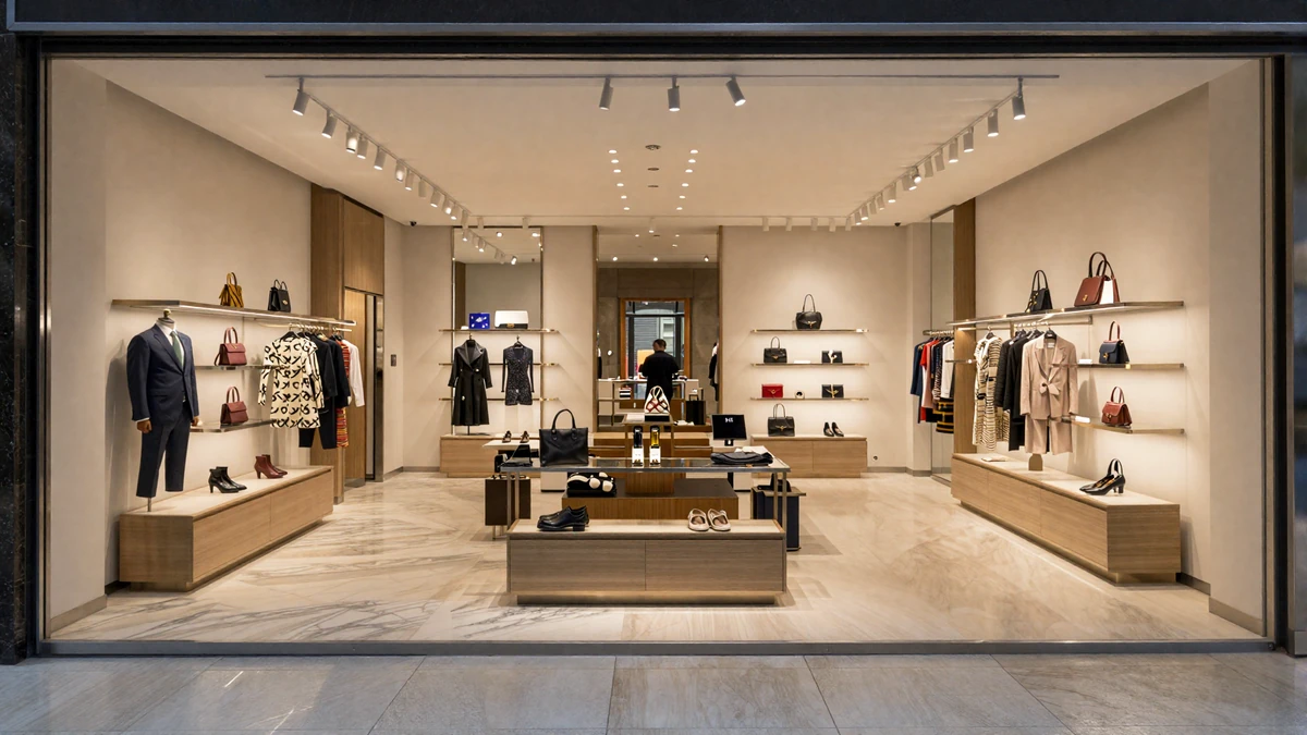 Luxury boutique interior on the Magnificent Mile in Chicago